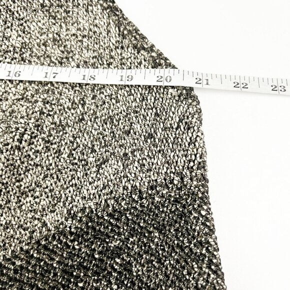 Alice + Olivia Sweater Vest Women's M Black Grey Marled Nessa Long Mixed Knit - Picture 10 of 15